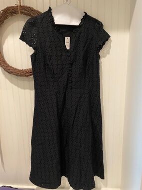 Talbots black eyelet new dress
